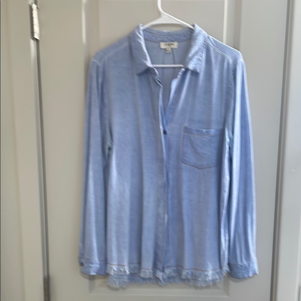 Umgee Light Blue Textured Top